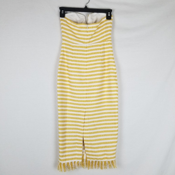 NWOT LPA Dress 691 in Creamsicle Striped Tweed - Picture 4 of 8